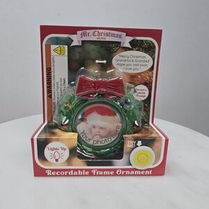 Mr. Christmas Green Recordable Frame Ornament